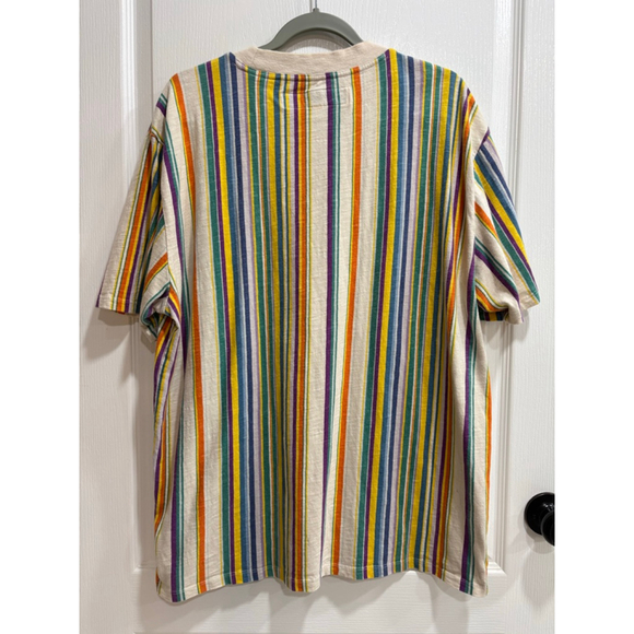Vintage Y2K Guess Originals Striped Short Sleeve Tee Multi-color, L - Picture 5 of 6